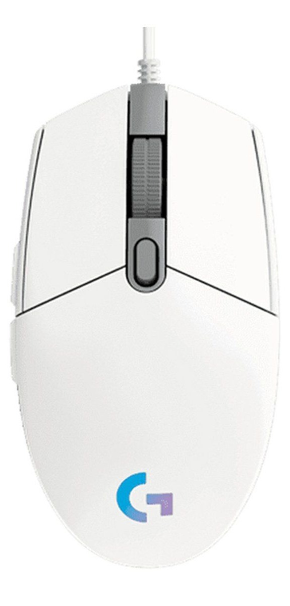 Chuột có dây Gaming Logitech G102 LightSync Gen 2 (Trắng) (910-005803)