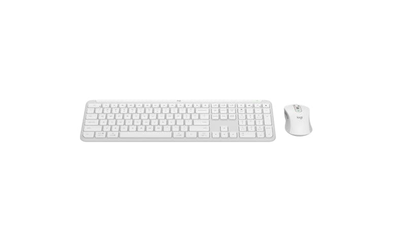 Combo bàn phím + chuột Logitech MK950 Signature Slim (Trắng) (920-012476)