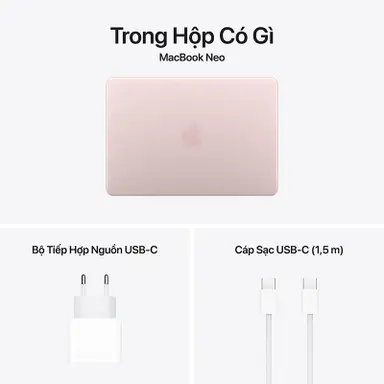 MacBook Neo A18 PRO (A3403) / 8GB / 512GB/HỒNG PHỚT (BLUSH) (MHFJ4SA/A)