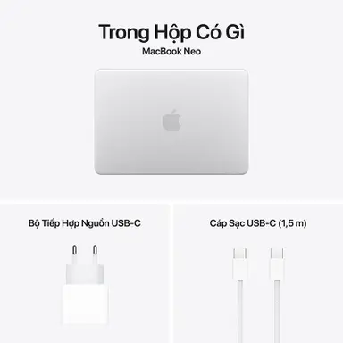 MacBook Neo A18 PRO (A3403) / 8GB / 512GB/BẠC (SILVER) (MHFC4SA/A)
