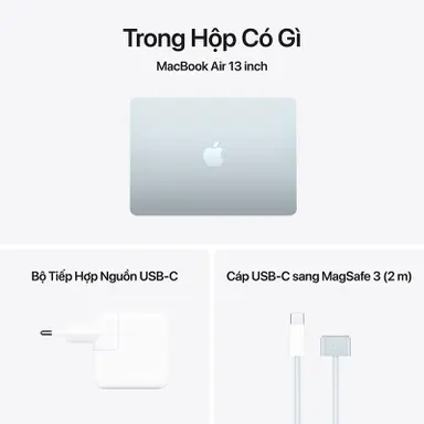 MacBook Air 13 inch M4 (24GB RAM/2TB SSD) - Màu Bạc (Z1GS0002M)