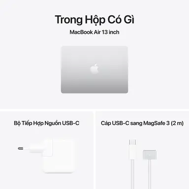 MacBook Air 13.6 inch Chip M5 (A3449)/BẠC (SILVER) (MDH84SA/A)