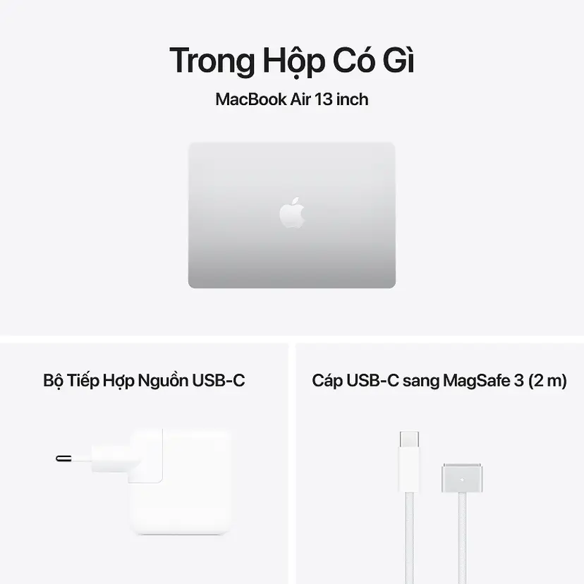 MacBook Air A3449 (Chip M5 / 16GB / 512GB)/BẠC (SILVER) (MDH74SA/A)