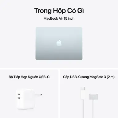 MacBook Air 15 inch M5 A3448/XANH DƯƠNG (SKY BLUE) (MDVQ4SA/A)