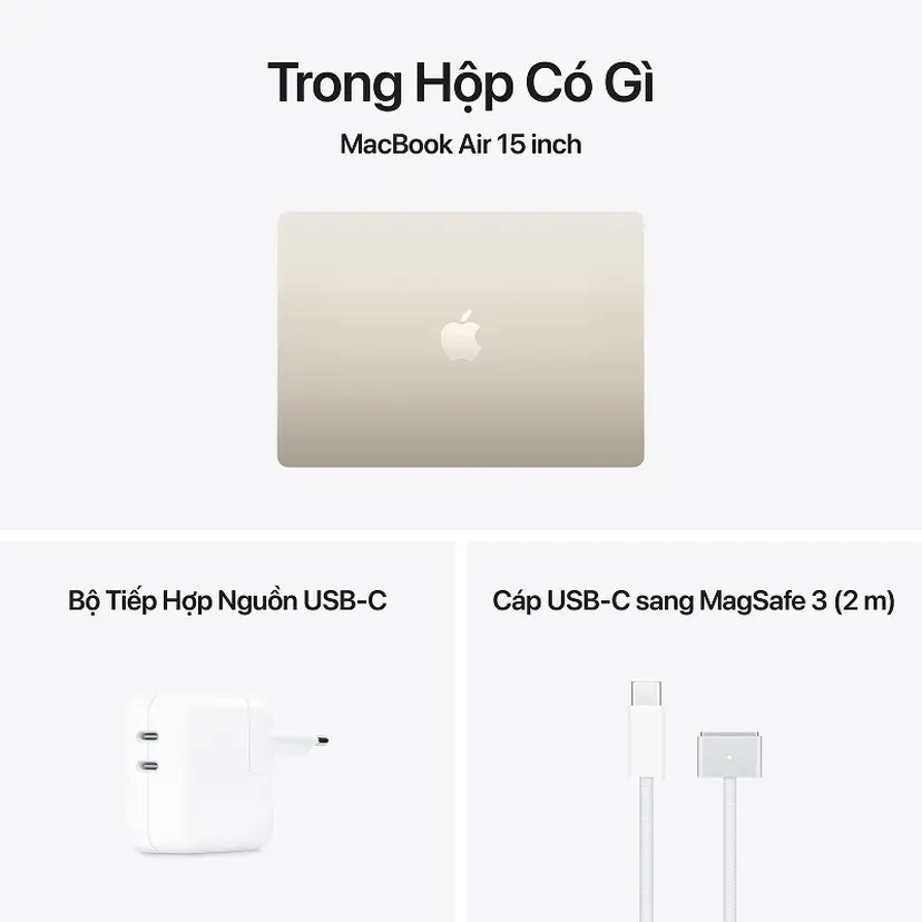 MacBook Air M5 15.3 inch (A3448)/ÁNH SAO (STARLIGHT) (MDVF4SA/A)