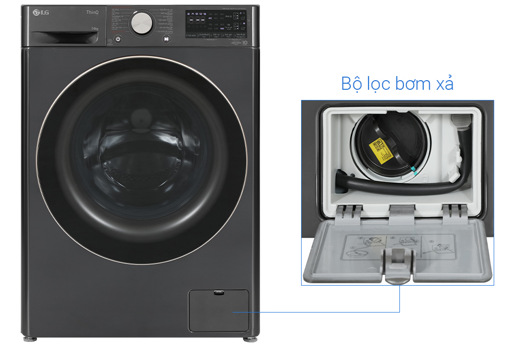 Máy giặt sấy thông minh LG AI DD 13kg + sấy 8kg FV1413H3BA Mới 2021