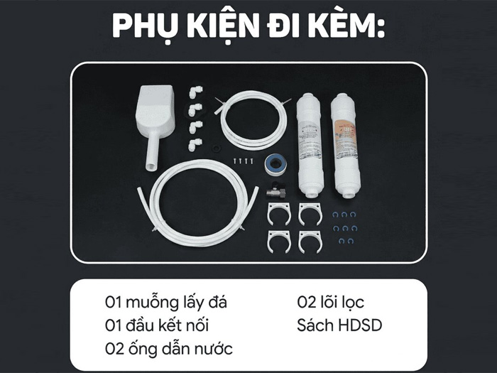 Máy làm đá thương mại tích hợp lọc nước UF Fujihome IM90