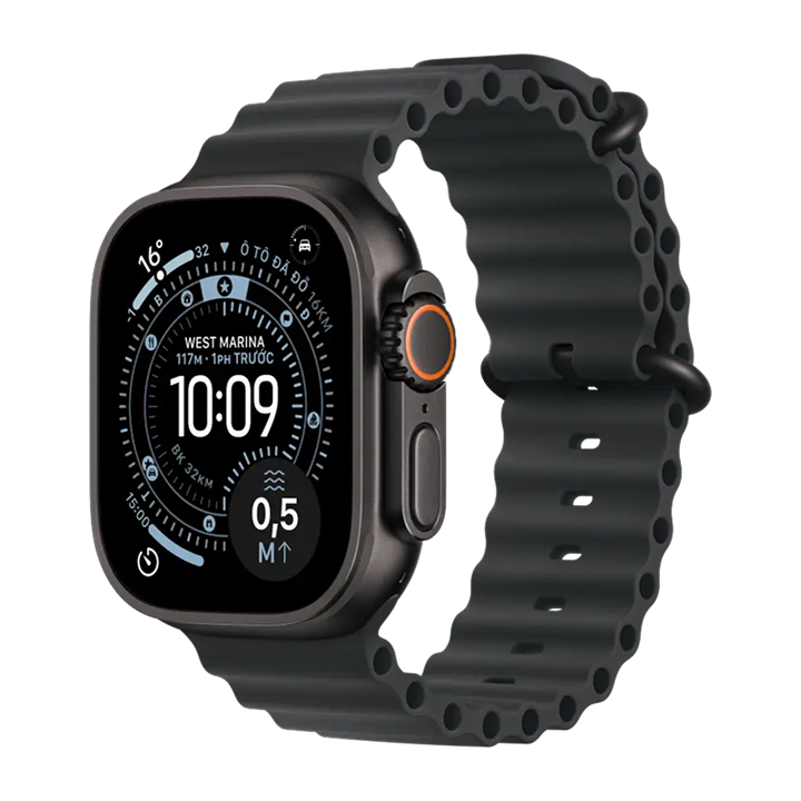 Apple Watch Ultra 3 GPS + Cellular 49mm Black Titanium Black Ocean Band MF0J4SA/A – Đồng Hồ Thông Minh Cao Cấp Chính Hãng Apple