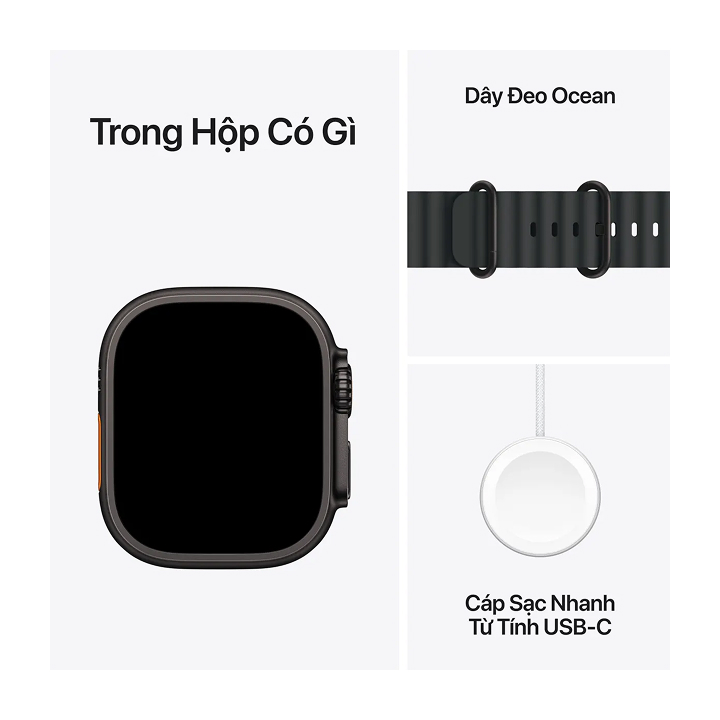 Apple Watch Ultra 3 GPS + Cellular 49mm Black Titanium Black Ocean Band MF0J4SA/A – Đồng Hồ Thông Minh Cao Cấp Chính Hãng Apple