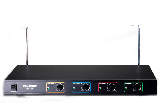 Bộ đầu thu micro không dây VHF đa năng 4 kênh TC-4R