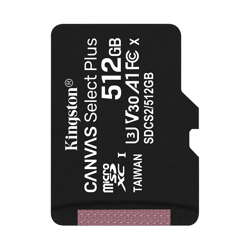 Thẻ nhớ Kingston Canvas Select Plus microSDXC 512GB