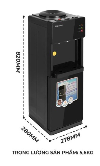 Cây nước nóng nóng lạnh FUJIHOME WD61E