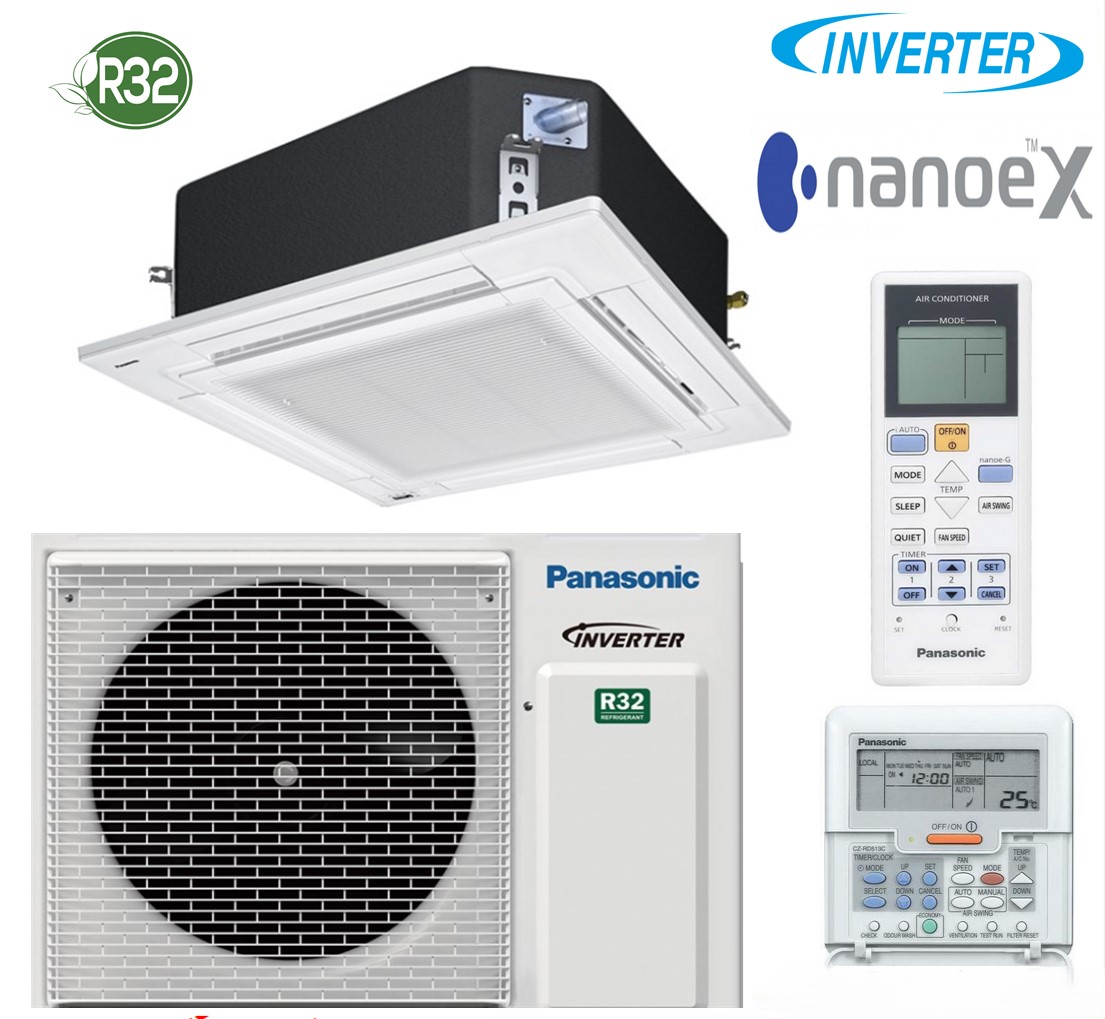 Điều hòa Panasonic Cassette 2 ChiềU 21000 Inverter S-2124PU3HB/U-21PZ3H5 Mới 2024