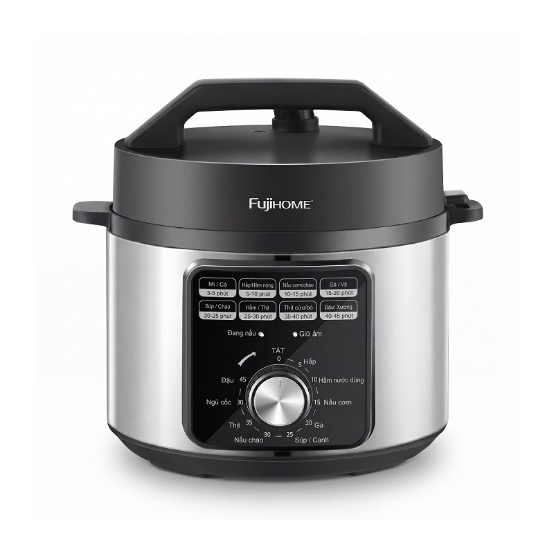 Fujihome PS06 - nồi áp suất điện 6L núm cơ, giá sỉ đại lý