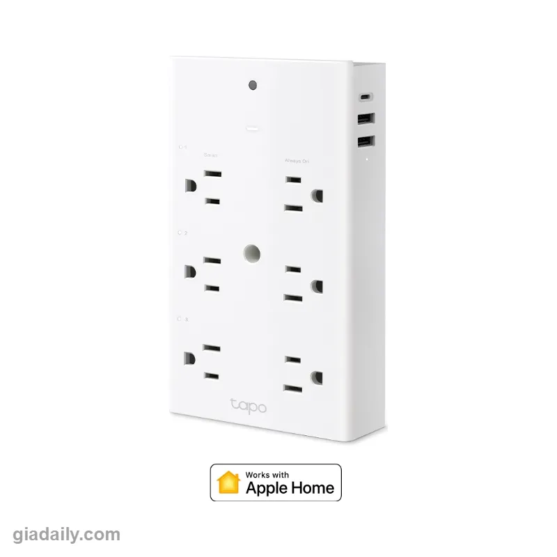 Ổ cắm nối dài Wi-Fi thông minh Tapo P306 3 ổ cắm + USB 18W - Giá Đại Lý