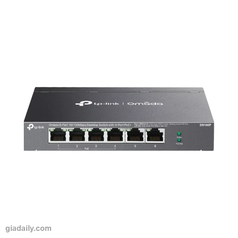 Switch PoE 6 cổng 10/100Mbps TP-Link Omada DS106P - Giá Đại Lý