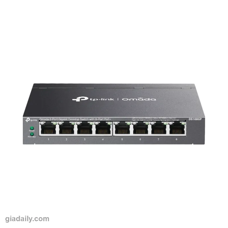 Switch PoE 8 cổng Gigabit TP-Link Omada DS108GP - Giá Đại Lý