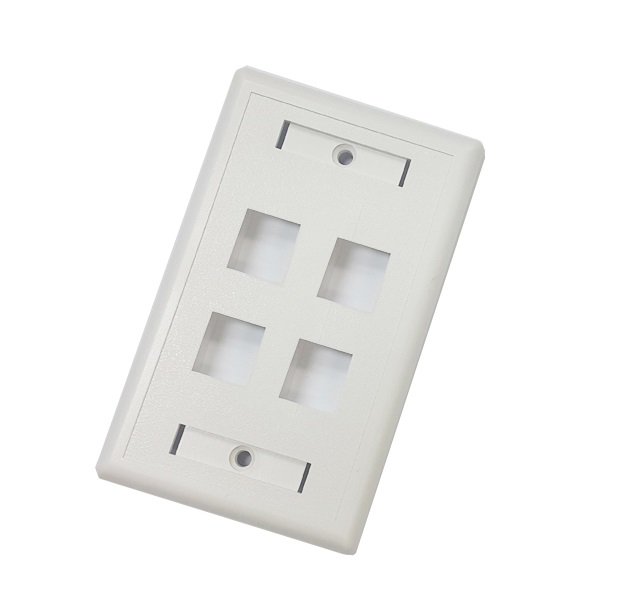 Faceplate LS 4-port US type (LS-FP-US-4PORT)