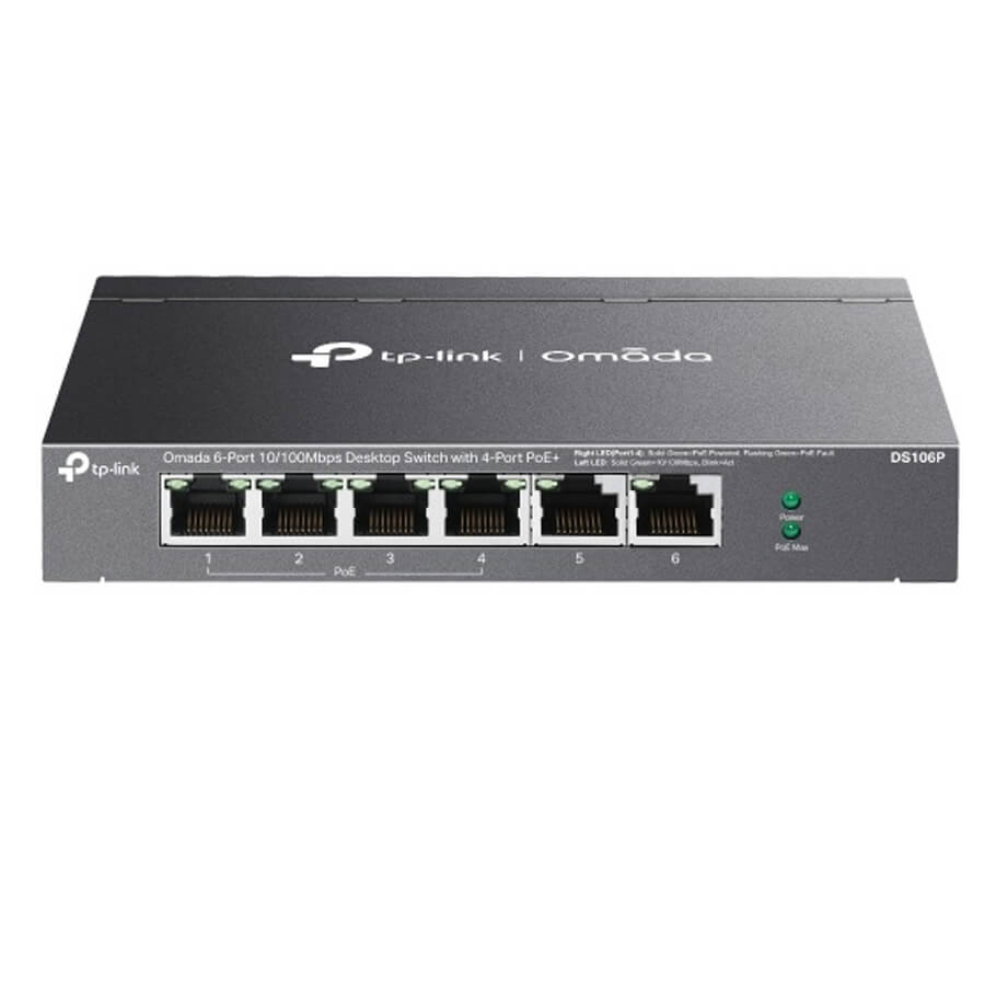 Omada 6-Port FE Unmanaged PoE Switch TP-LINK DS106P