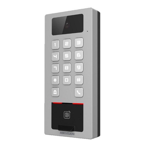 Máy chấm công, kiểm soát cửa bằng vân tay. Model: DS-K1T502DBFWX-C. NSX: HIKVision. Mới 100%