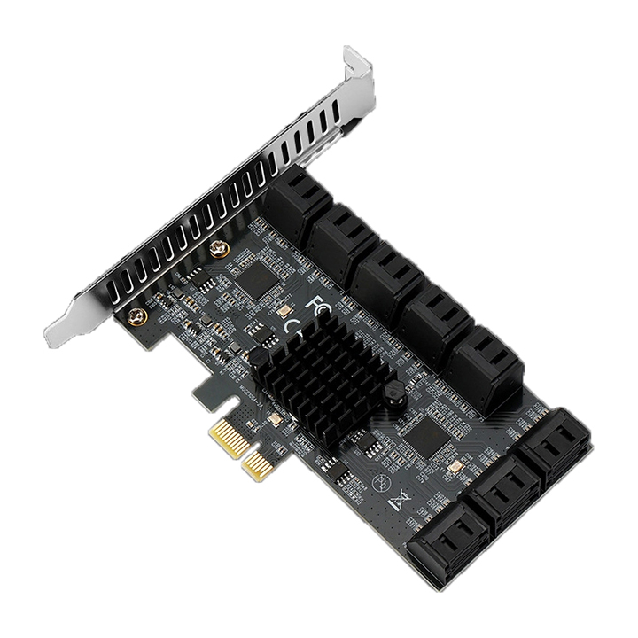 Card mở rộng 16 cổng Sata 3.0 PAS-16U-BK