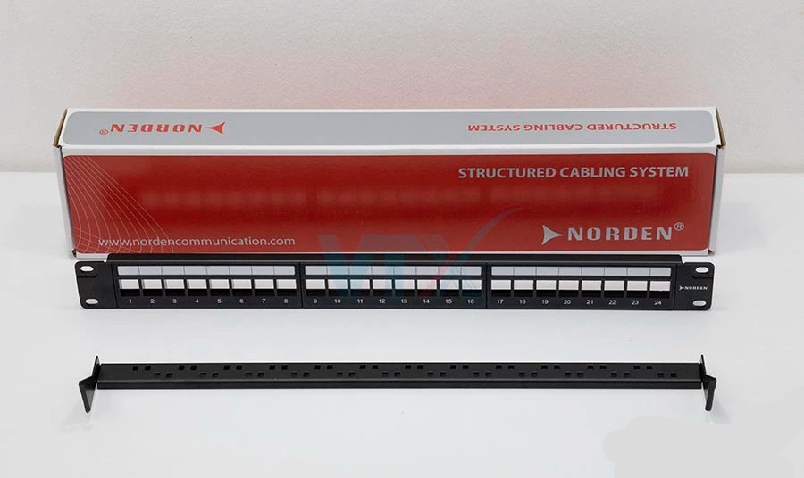 Patch Panel Cat6 UTP 24 Port NORDEN 121-01P18124B