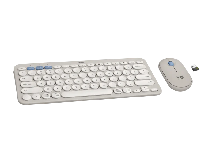 Pebble 2 Combo, Bàn phím Bluetooth Logitech K380s và chuột Logitech M350s - Yên tĩnh, Easy-Switch (920-012191)