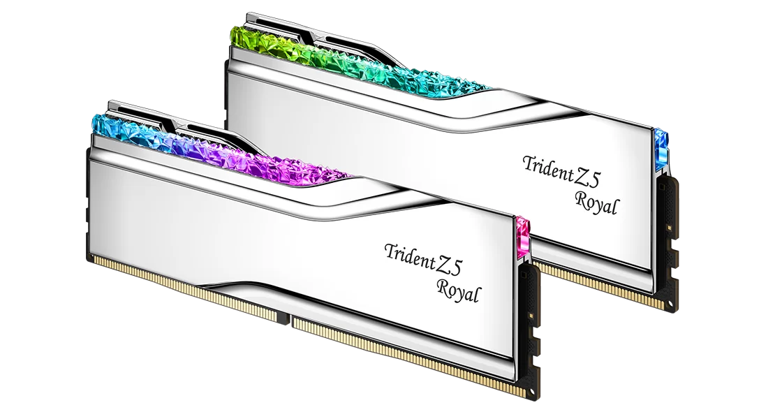 RAM Desktop G.Skill Trident Z5 Royal DDR5-6400 64GB Kit 2x32GB Bạc (F5-6400J3239G32GX2-TR5S)