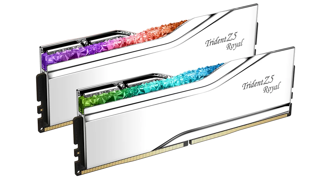 RAM Desktop G.Skill Trident Z5 Royal DDR5-6400 64GB Kit 2x32GB Bạc (F5-6400J3239G32GX2-TR5S)