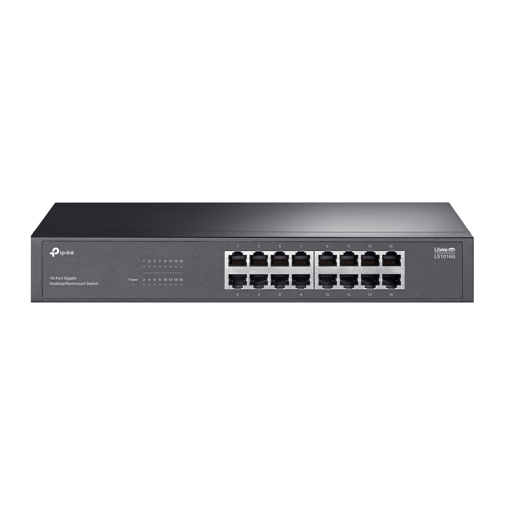 Switch 16 cổng Gigabit TP-Link LiteWave LS1016G gắn rack 1U 13 inch - Giá Đại Lý
