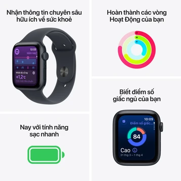 APPLE WATCH SE 3 (40MM) (SM) - PHIÊN BẢN MIDNIGHT (ĐEN) (MEP94SA/A)