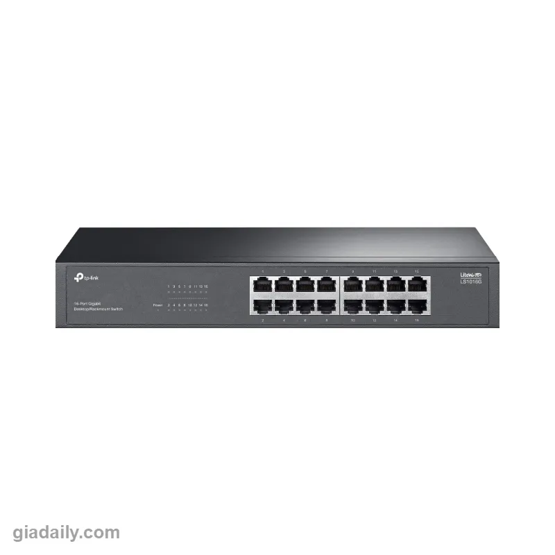 Switch 16 cổng Gigabit TP-Link LiteWave LS1016G gắn rack 1U 13 inch - Giá Đại Lý