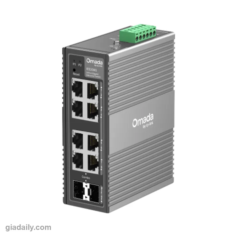Switch công nghiệp 8 cổng Gigabit TP-Link Omada IES208G Easy Managed - Giá Đại Lý