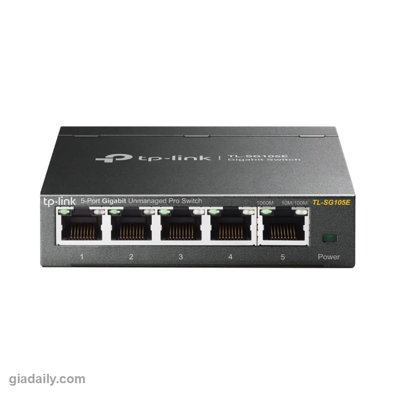 Switch Easy Smart 5 cổng Gigabit TP-Link TL-SG105E có VLAN, QoS - Giá Đại Lý