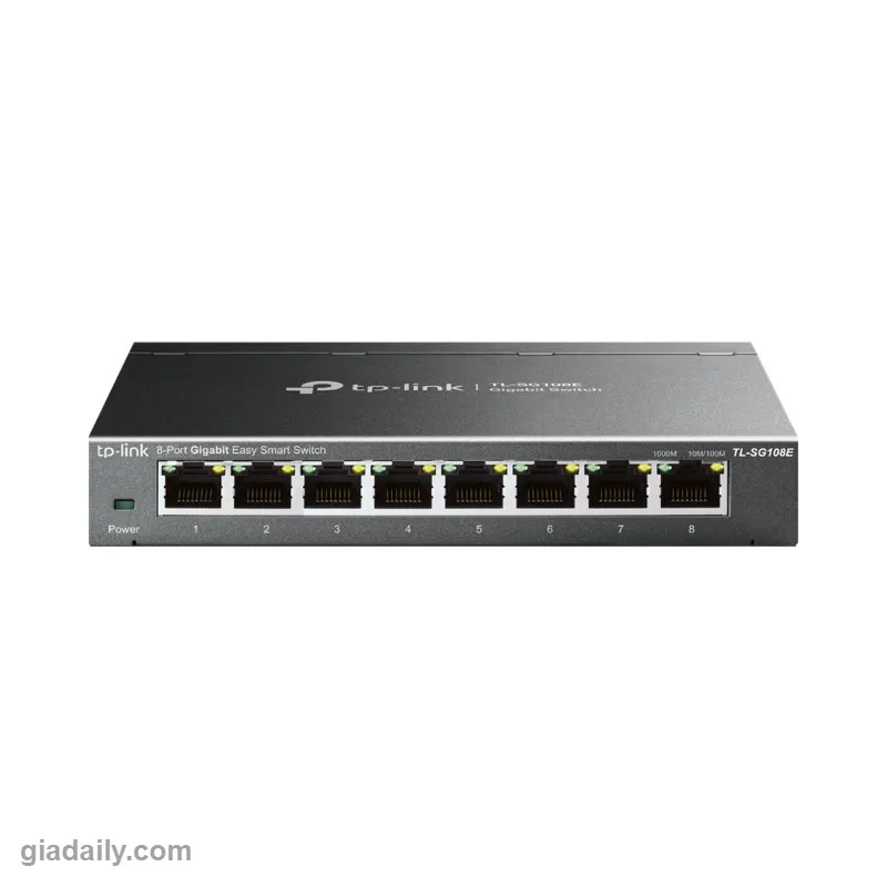 Switch Easy Smart 8 cổng Gigabit TP-Link TL-SG108E có VLAN, QoS - Giá Đại Lý