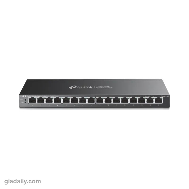 Switch PoE 16 cổng Gigabit TP-Link TL-SG116P 16 cổng PoE+ 120W - Giá Đại Lý