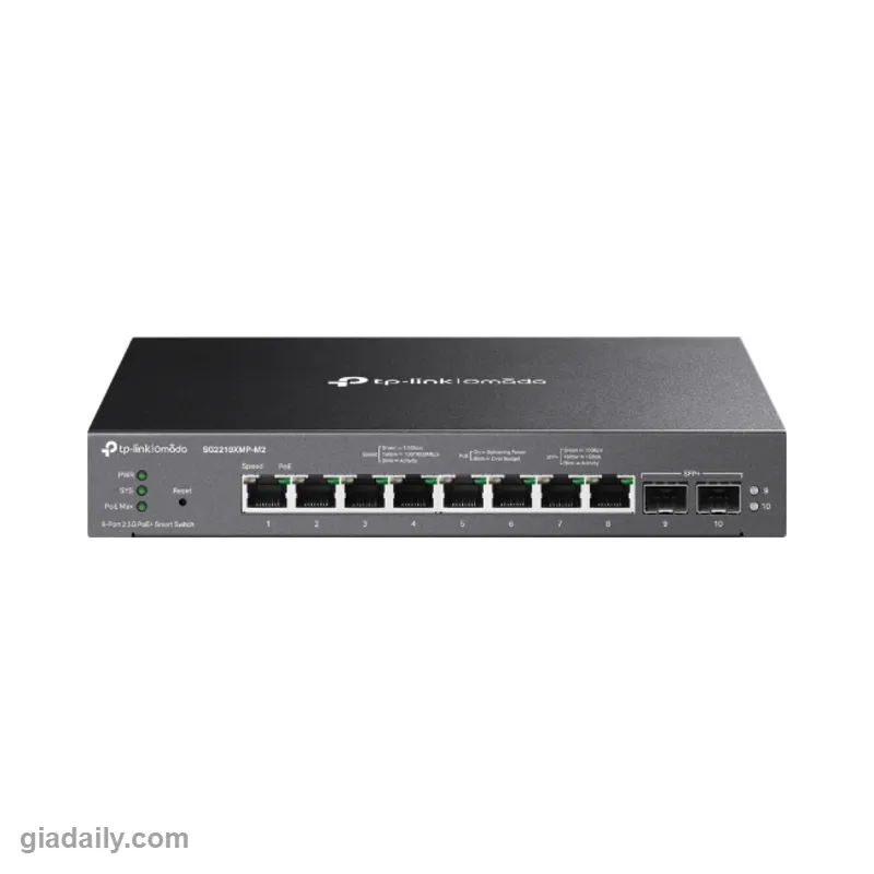 Switch PoE 8 cổng 2.5G TP-Link Omada SG2210XMP-M2 Smart - Giá Đại Lý