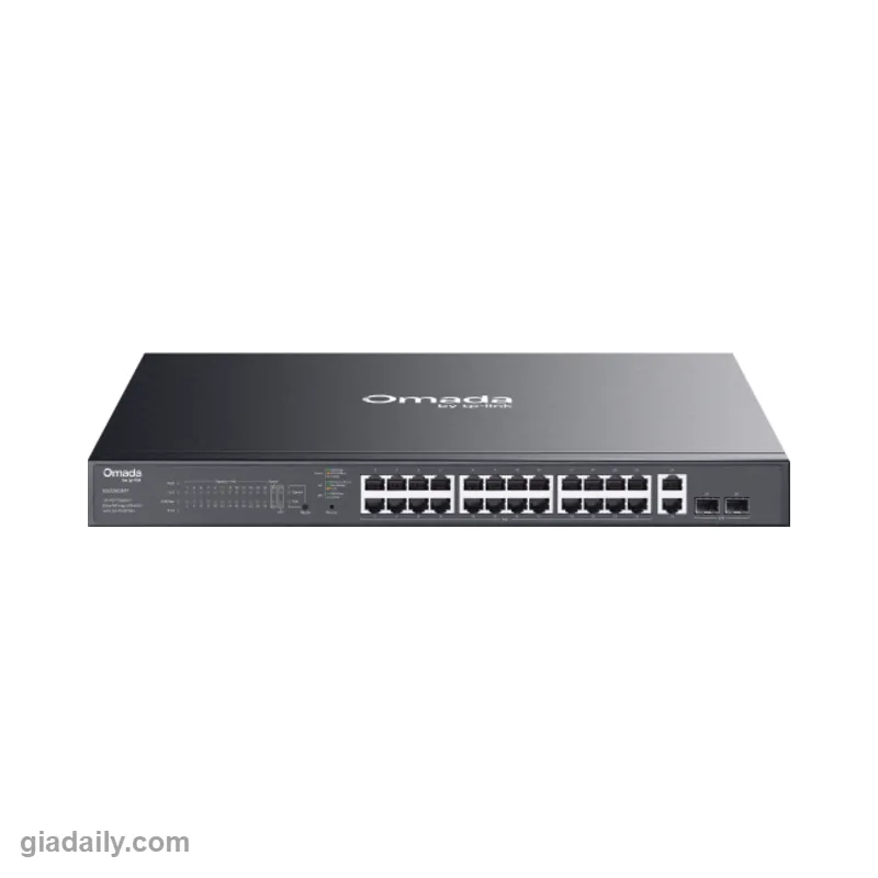 Switch PoE Omada 28 cổng Gigabit TP-Link ES228GMP 24 cổng PoE+ 384W - Giá Đại Lý