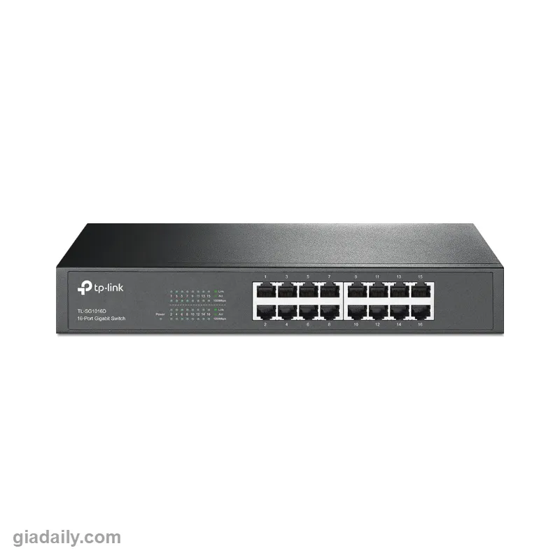 Switch 16 cổng Gigabit TP-Link TL-SG1016D gắn rack 1U 13 inch - Giá Đại Lý