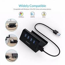 Bộ Chia USB HUB ORICO 4 cổng USB 3.0 5Gbps - SHC-U3-V2-BK