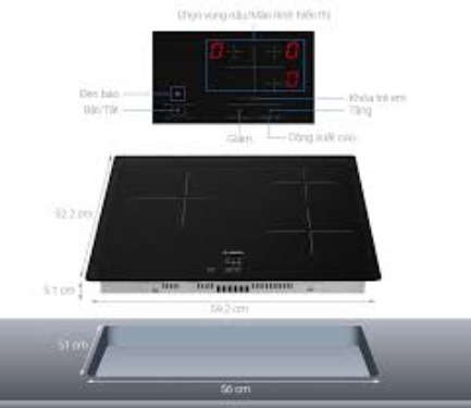Bếp Từ Bosch PUC61KAA5E 3 VÙNG NẤU PUC61KAA5E