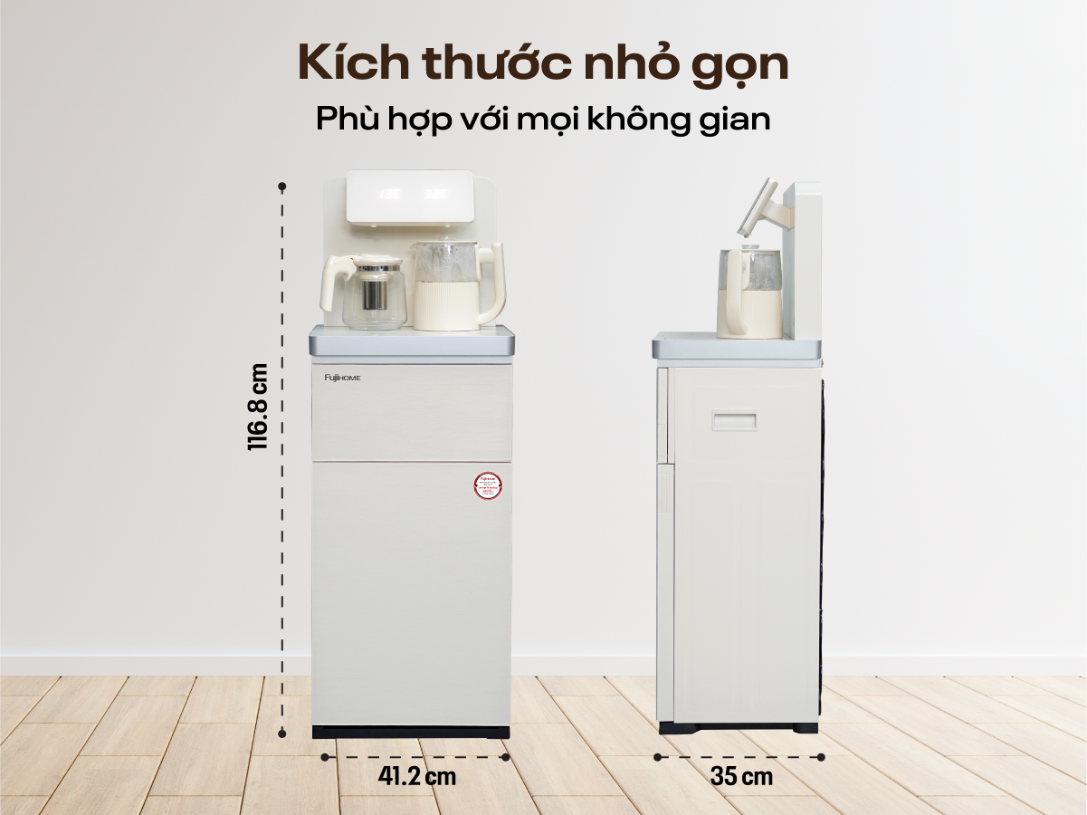 Cây nước nóng lạnh kết hợp bàn pha trà, cafe Fujihome TB-231C