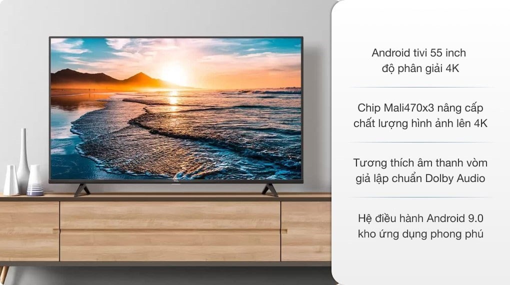 Android Tivi TCL 4K 55 inch 55P615 Mới 2025