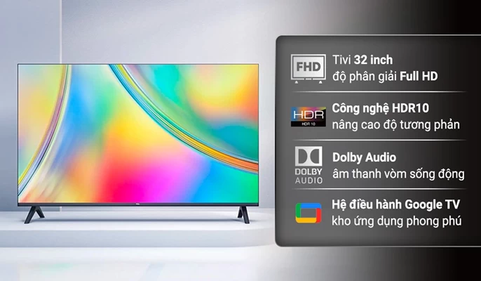 Smart Tivi TCL 32 inch Android 11 [ 32S5400A ]