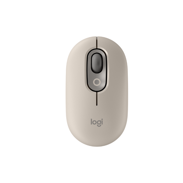 Chuột không dây Logitech POP with Emoji Xám 910-006622