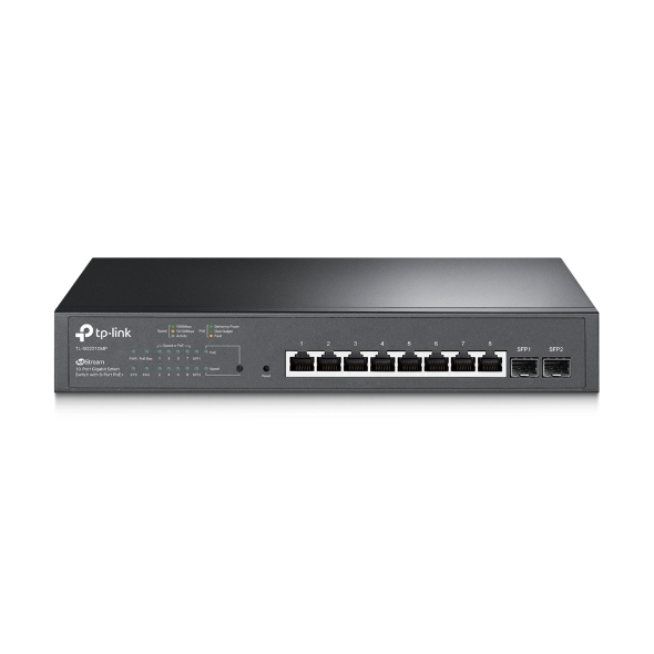 Bộ chuyển mạch thông minh JetStream 10 cổng Gigabit với 8 cổng PoE+ TL-SG2210MP