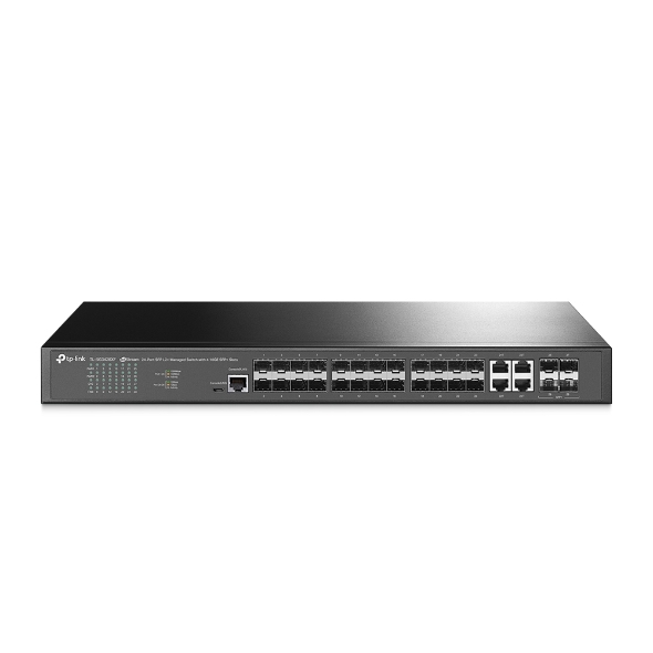 Switch Quản Lý JetStream L2+, 24 Cổng SFP với 4 Cổng SFP+ 10GE tplink TL-SG3428XF