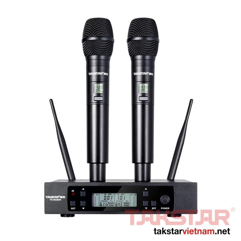 Bộ micro không dây cầm tay UHF kênh kép TS-3310UH