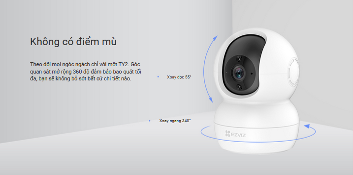 Camera quay quét wifi Ezviz TY2 / TY1