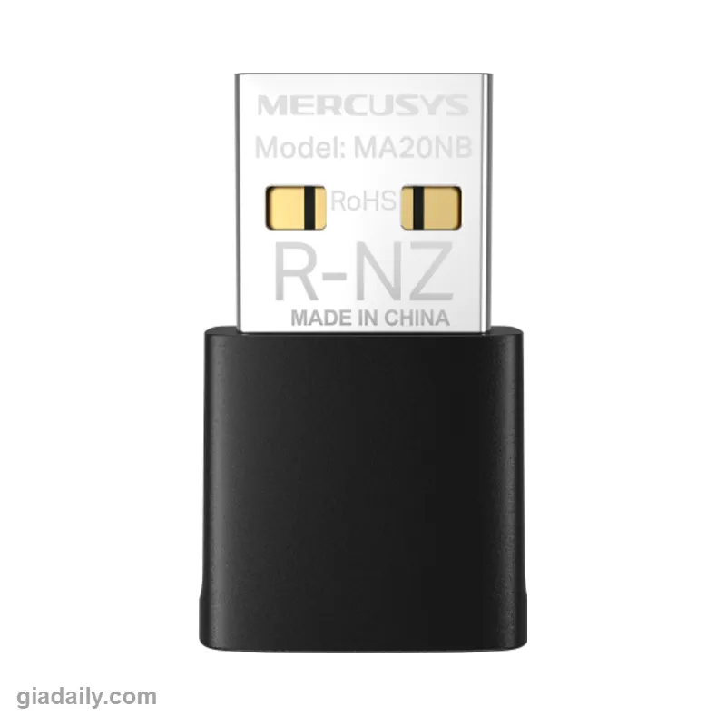 USB Wi-Fi Bluetooth 5.3 Mercusys MA20NB AC600 Nano - Giá Đại Lý